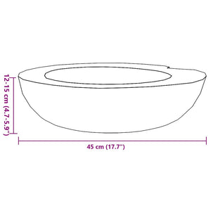 vidaXL Solid Teak Sink 45 cm