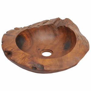 vidaXL Solid Teak Sink 45 cm