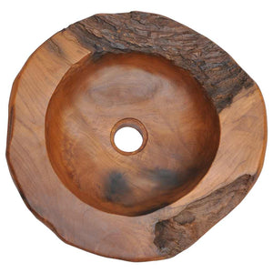 vidaXL Solid Teak Sink 45 cm