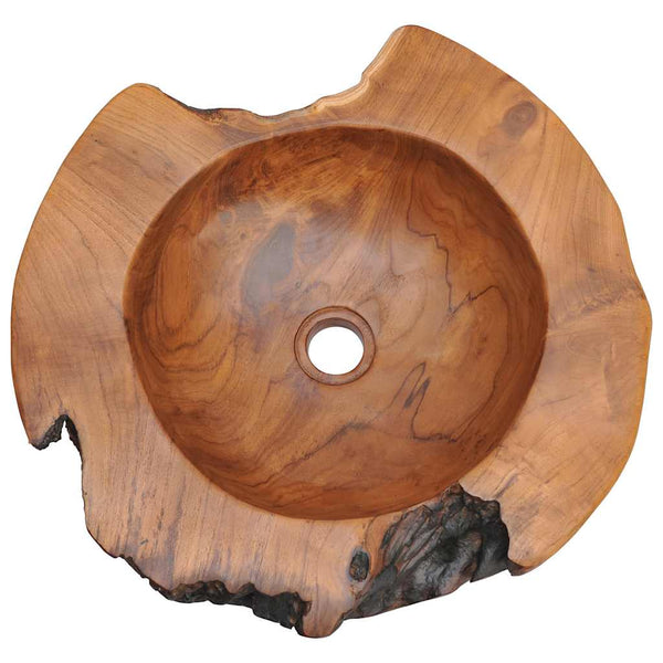 vidaXL Solid Teak Sink 45 cm