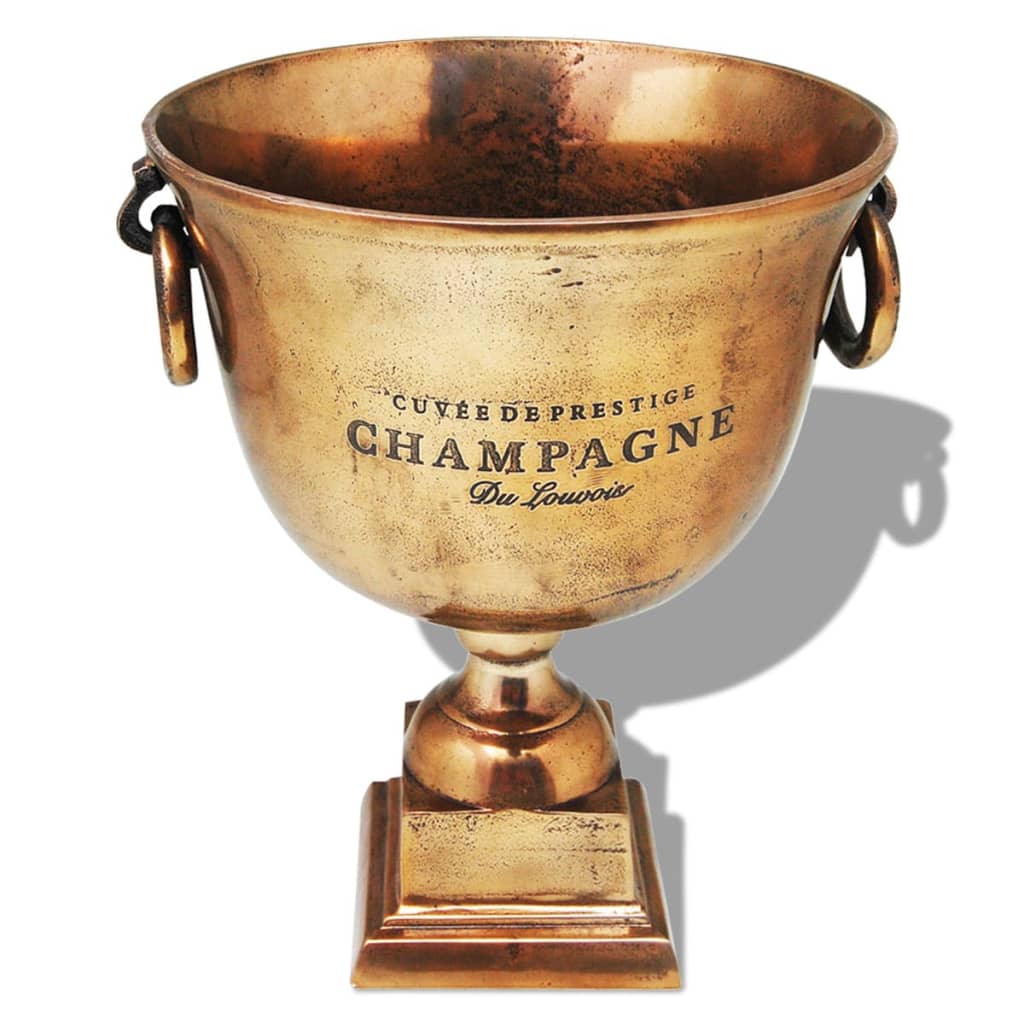 vidaXL Champagne Cooler Trophy Copper Brown