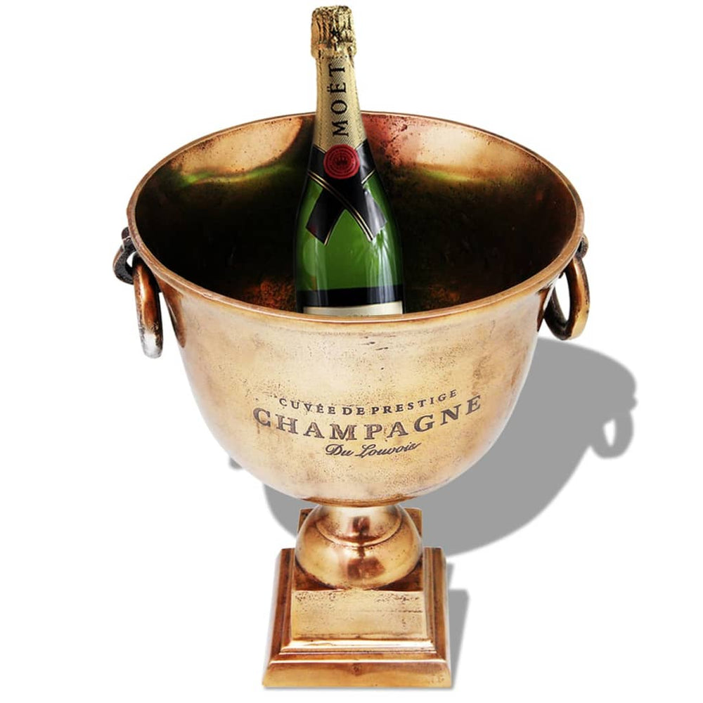 vidaXL Champagne Cooler Trophy Copper Brown
