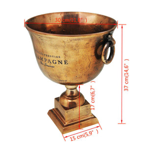 vidaXL Champagne Cooler Trophy Copper Brown