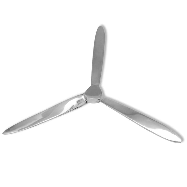 vidaXL Wall Decoration Propeller Silver 70cm Aluminum