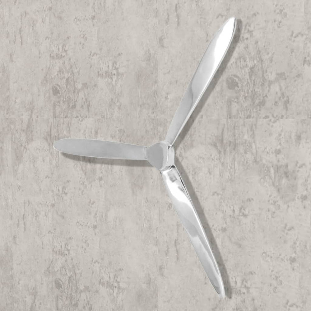vidaXL Wall Decoration Propeller Silver 70cm Aluminum