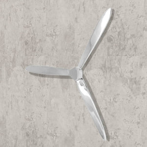 vidaXL Wall Decoration Propeller Silver 70cm Aluminum