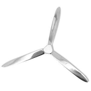 vidaXL Wall Decoration Propeller Silver 70cm Aluminum