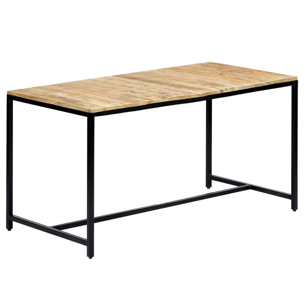 vidaXL Dining Table 140x70x75 cm Rough Mango Wood