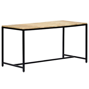 vidaXL Dining Table 140x70x75 cm Rough Mango Wood
