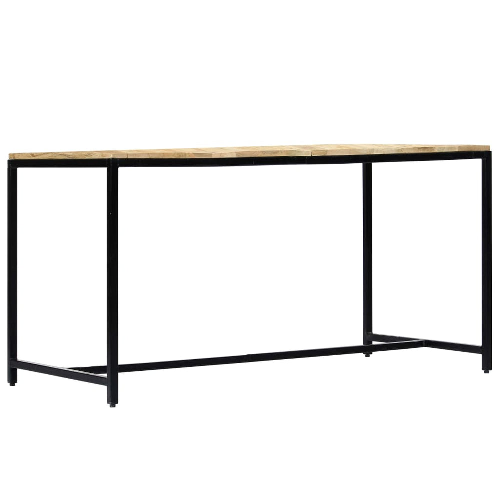 vidaXL Dining Table 140x70x75 cm Rough Mango Wood