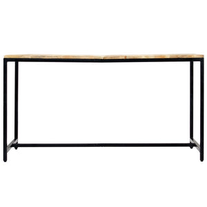 vidaXL Dining Table 140x70x75 cm Rough Mango Wood