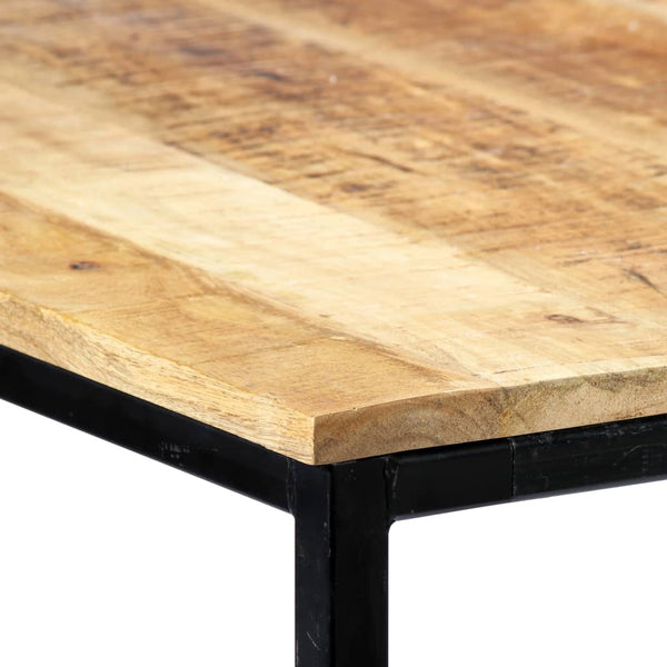 vidaXL Dining Table 140x70x75 cm Rough Mango Wood