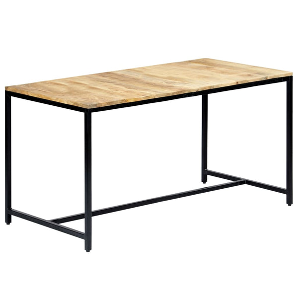 vidaXL Dining Table 140x70x75 cm Rough Mango Wood