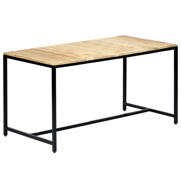 vidaXL Dining Table 140x70x75 cm Rough Mango Wood