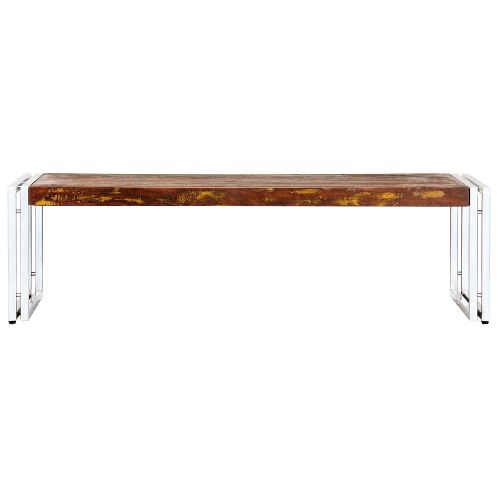 vidaXL Coffee Table 120x60x35 cm Solid Reclaimed Wood
