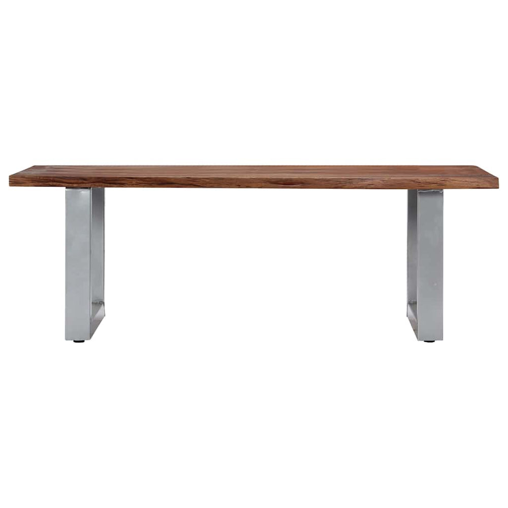 vidaXL Coffee Table with Live Edges 115x60x40 cm Solid Acacia Wood
