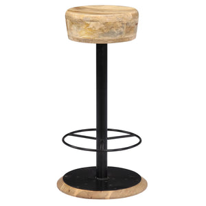 vidaXL Bar Stools 2 pcs Solid Mango Wood
