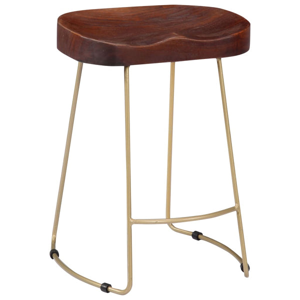 vidaXL Gavin Bar Stools 2 pcs. Solid Mango Wood
