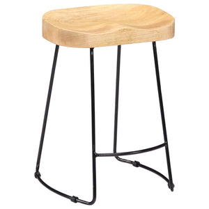 vidaXL Gavin Bar Stools 2 pcs. Solid Mango Wood