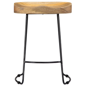 vidaXL Gavin Bar Stools 2 pcs. Solid Mango Wood