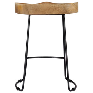 vidaXL Gavin Bar Stools 2 pcs. Solid Mango Wood