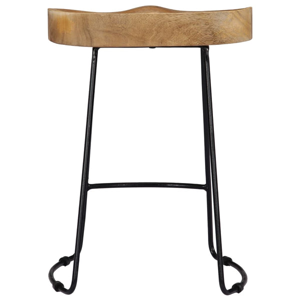 vidaXL Gavin Bar Stools 2 pcs. Solid Mango Wood