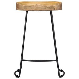 vidaXL Gavin Bar Stools 2 pcs. Solid Mango Wood