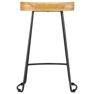 vidaXL Gavin Bar Stools 2 pcs. Solid Mango Wood