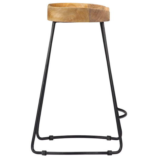 vidaXL Gavin Bar Stools 2 pcs. Solid Mango Wood