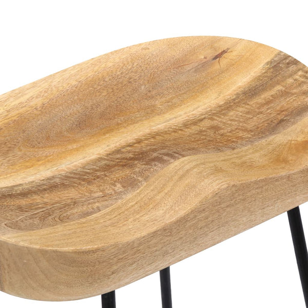 vidaXL Gavin Bar Stools 2 pcs. Solid Mango Wood