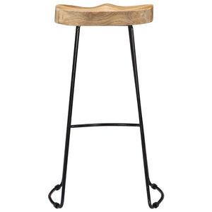 vidaXL Gavin Bar Stools 2 pcs. Solid Mango Wood