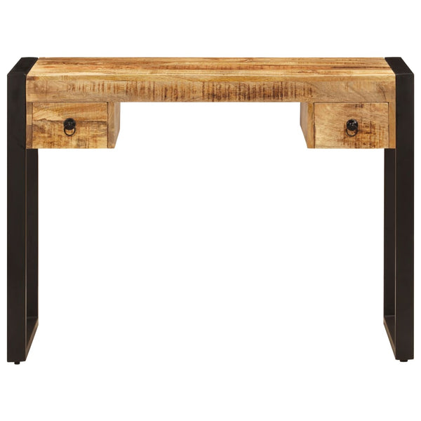 vidaXL Desk with 2 Drawers 110 x 50 x 77 cm Solid Mango Wood