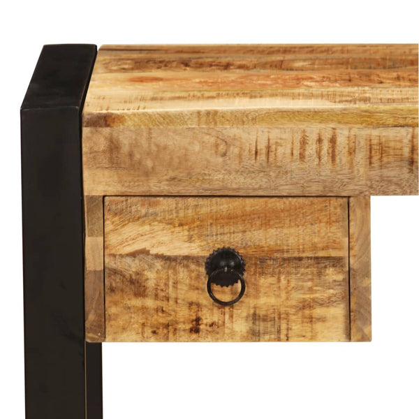 vidaXL Desk with 2 Drawers 110 x 50 x 77 cm Solid Mango Wood