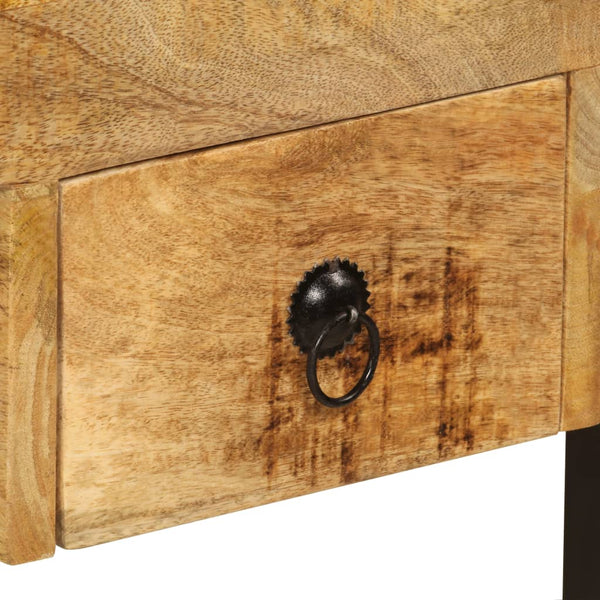 vidaXL Desk with 2 Drawers 110 x 50 x 77 cm Solid Mango Wood