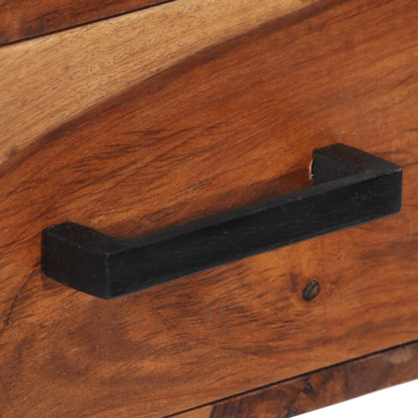 vidaXL Desk with 2 Drawers 110x50x77 cm Solid Acacia Wood