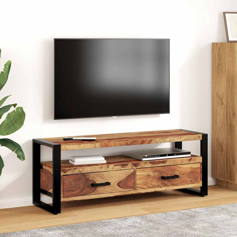vidaXL TV Cabinet 120x35x45 cm Solid Acacia Wood