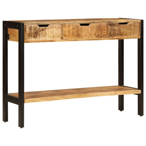 vidaXL Sideboard with 3 Drawers 110x35x75 cm Solid Mango Wood