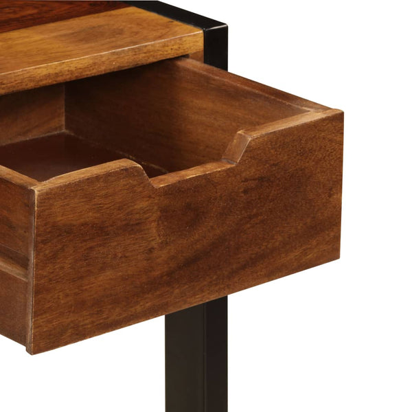 vidaXL Sideboard with 3 Drawers 110x35x75 cm Solid Acacia Wood
