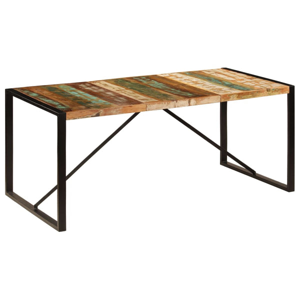 vidaXL Dining Table 180x90x75 cm Solid Reclaimed Wood