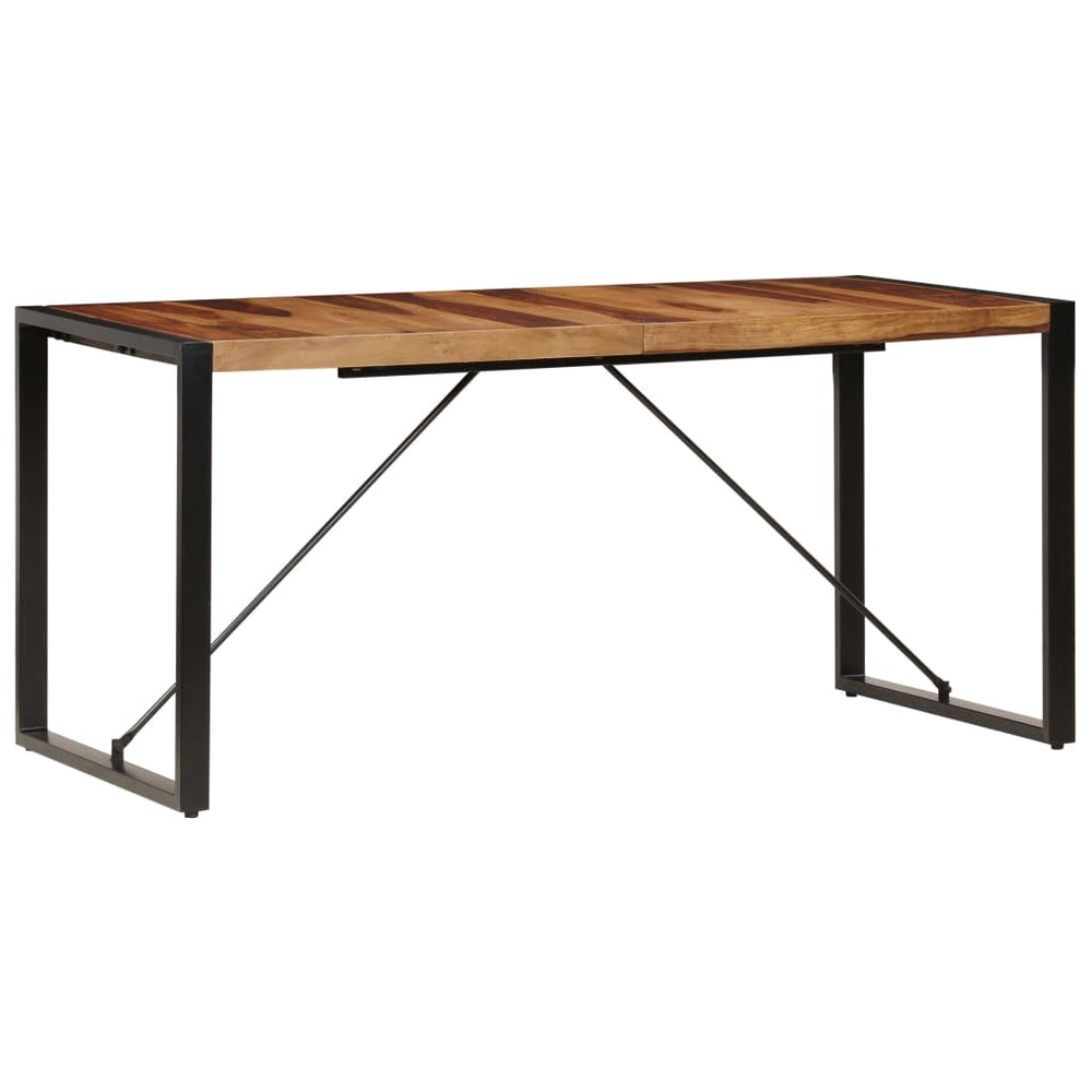vidaXL Dining Table 160x80x75 cm Solid Acacia Wood
