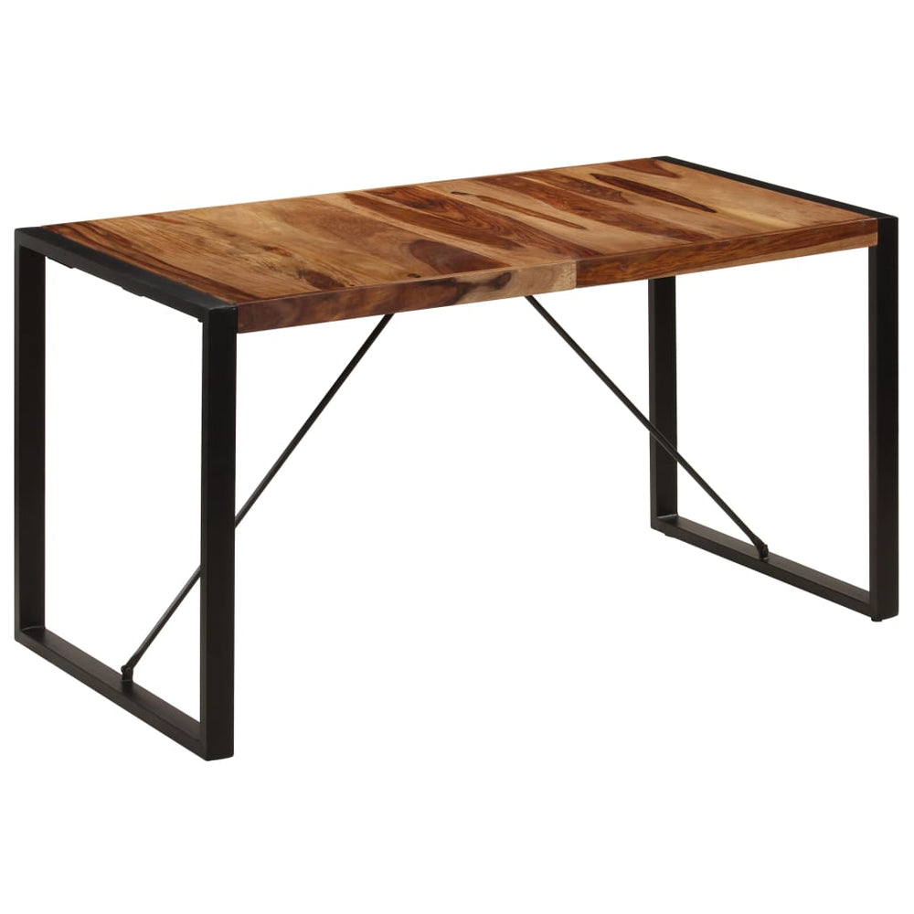 vidaXL Dining Table 140 x 70 x 75 cm Solid Acacia Wood