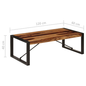 vidaXL Coffee Table 120x60x40 cm Solid Acacia Wood