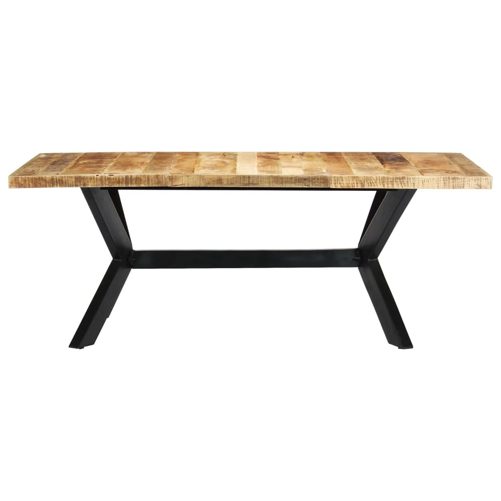 vidaXL Dining Table 200×100×75 cm Solid Mango Wood