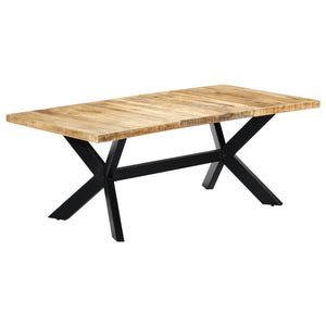 vidaXL Dining Table 200×100×75 cm Solid Mango Wood