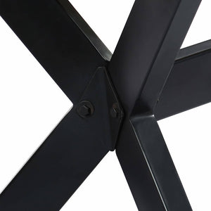 vidaXL Dining Table 160x80x75 cm Rough Mango Wood