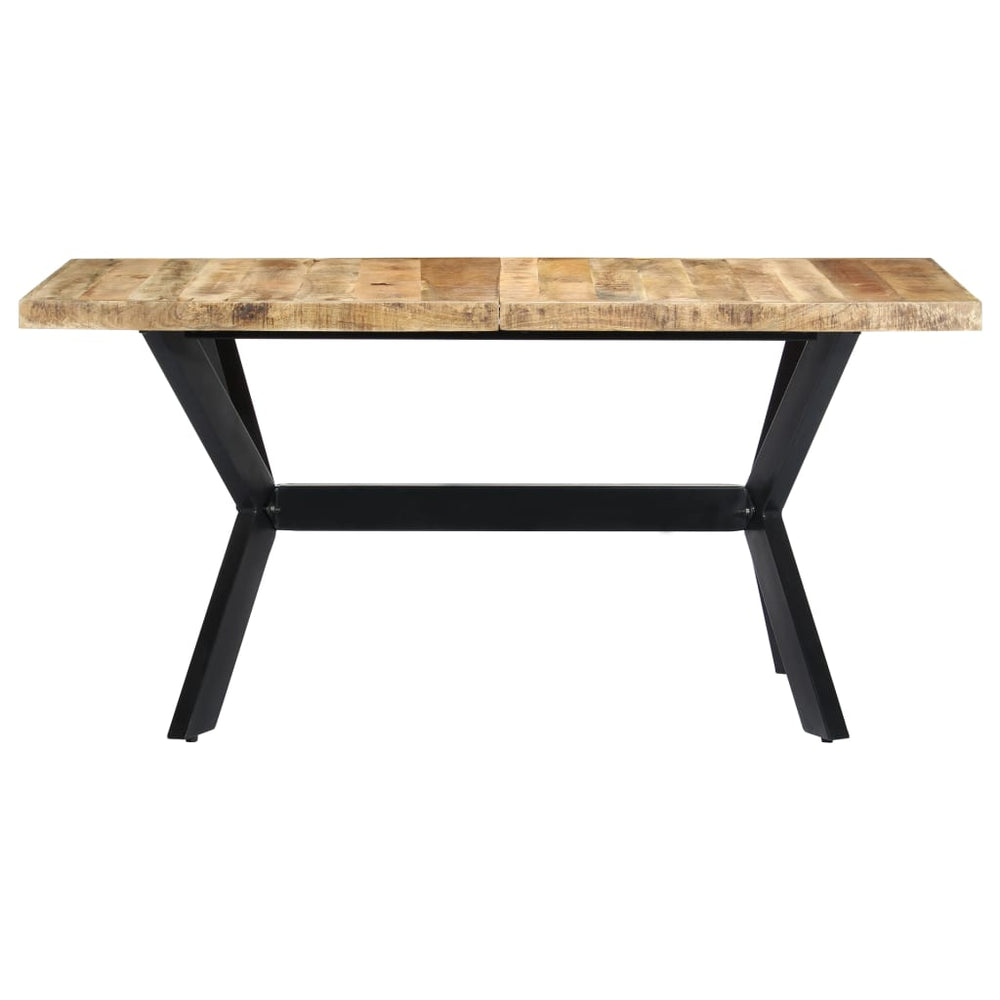 vidaXL Dining Table 140x70x75 cm Rough Mango Wood