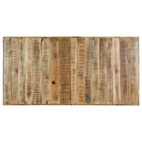 vidaXL Dining Table 140x70x75 cm Rough Mango Wood