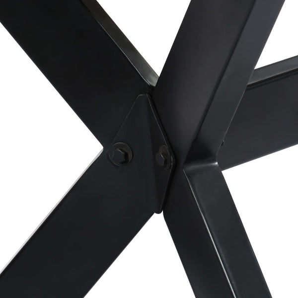 vidaXL Dining Table 140x70x75 cm Solid Mango Wood Bleached
