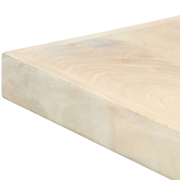 vidaXL Dining Table 140x70x75 cm Solid Mango Wood Bleached