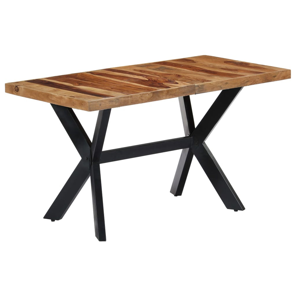 vidaXL Dining Table 140x70x75 cm Solid Acacia Wood